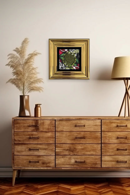 Bereket Duası Çerçeveli Taş Tablo 20 cm