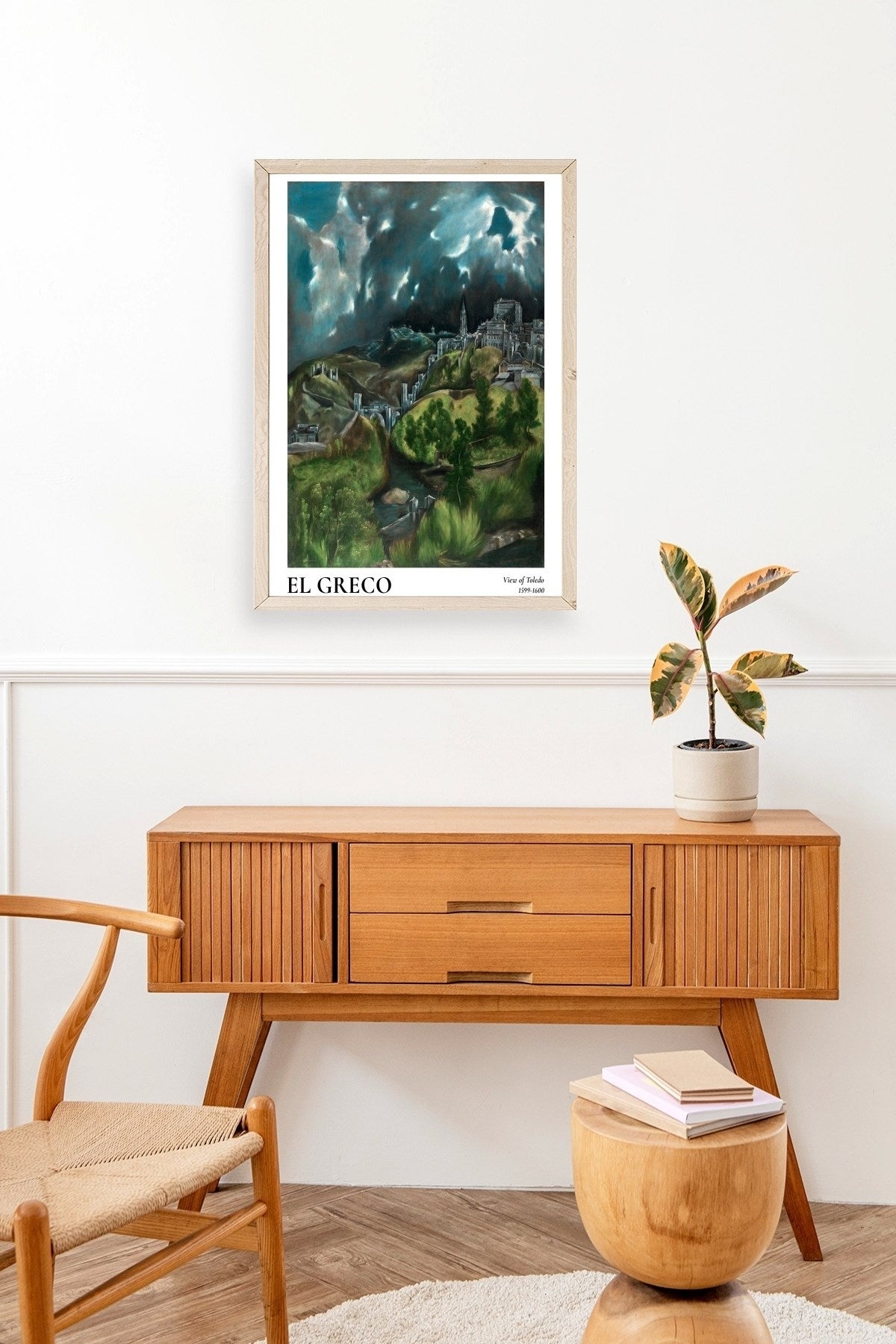 El Greco Ahşap Çerçeveli Tablo 50 x 70