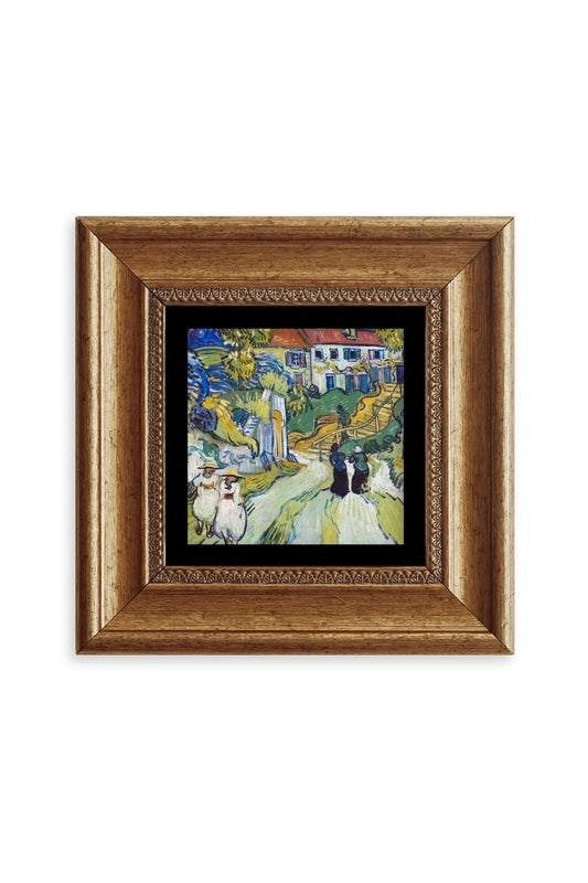 Van Gogh Çerçeveli Taş Tablo 20 cm