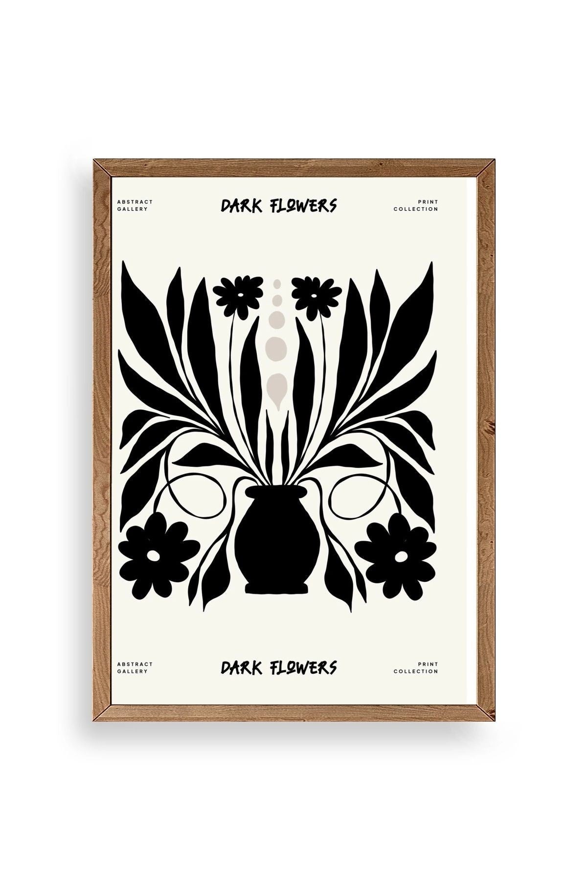 Çiçek Ahşap Çerçeveli Tablo 50 x 70