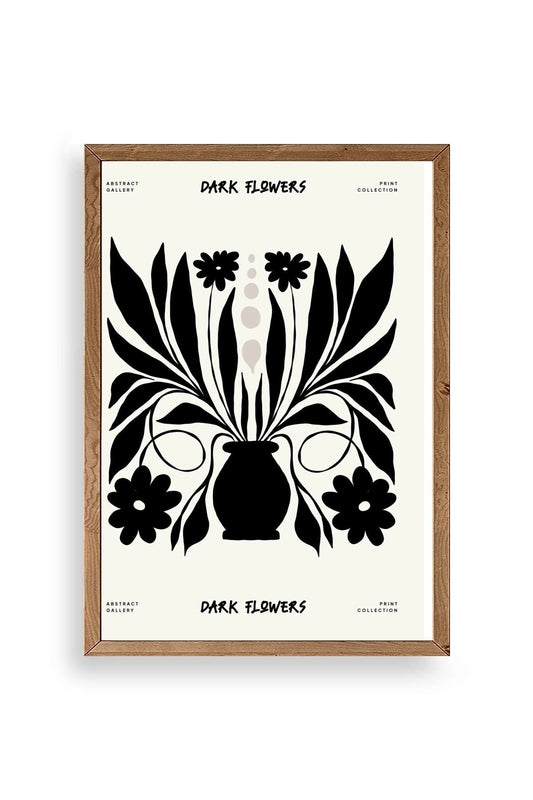 Çiçek Ahşap Çerçeveli Tablo 50 x 70