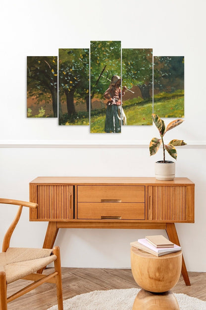 İnsan Manzarası 5 Parçalı Mdf Tablo 60 x 100