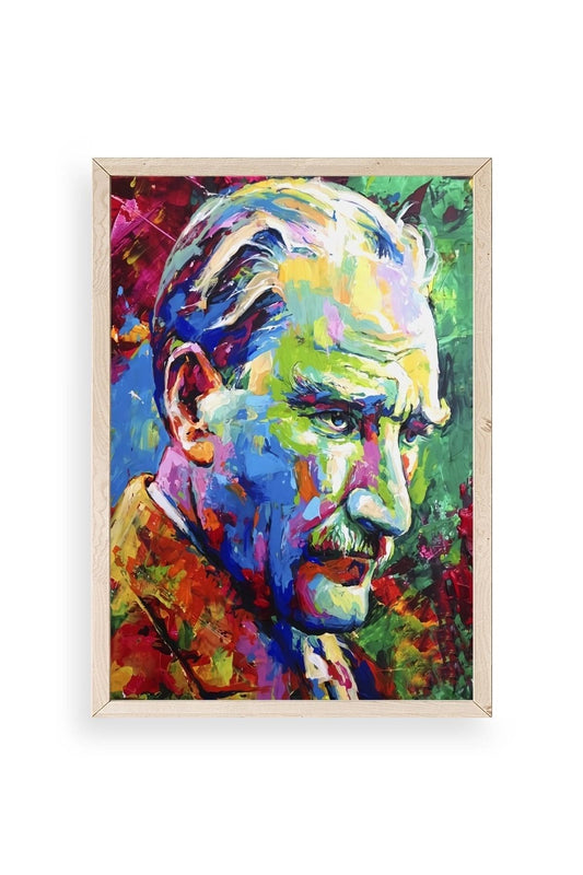 Atatürk Ahşap Çerçeveli Tablo 23 x 30