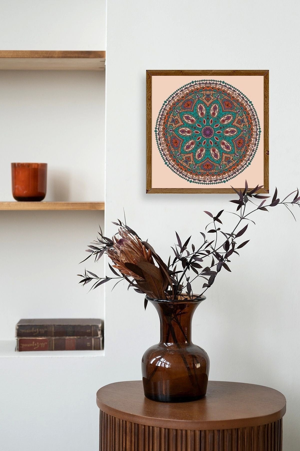 Motif Ahşap Çerçeveli Tablo 50 x 50