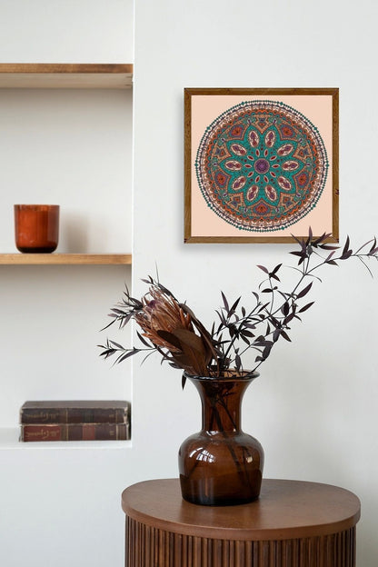 Motif Ahşap Çerçeveli Tablo 50 x 50