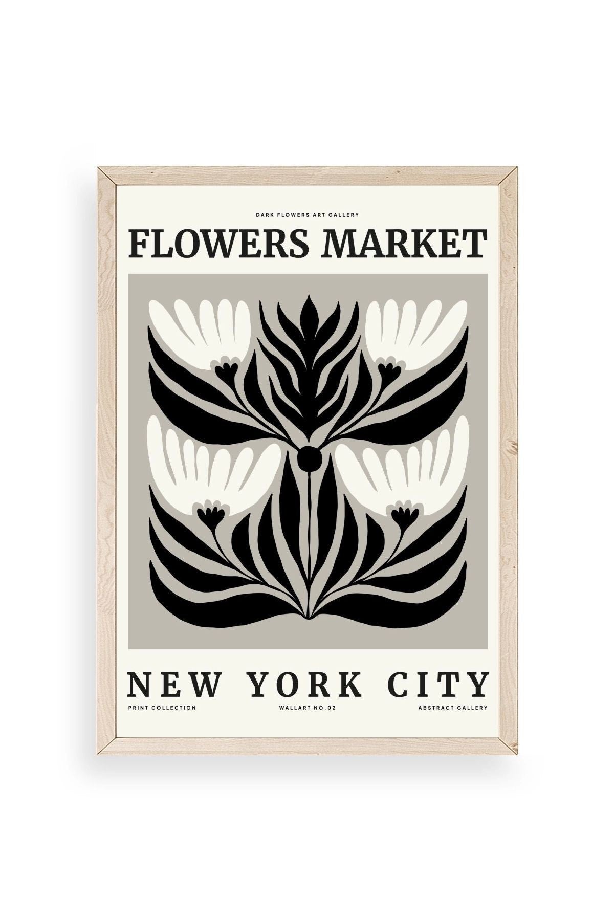 Çiçek Ahşap Çerçeveli Tablo 17 x 23