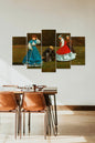 Kadın Manzarası5 Parçalı Mdf Tablo 60 x 100