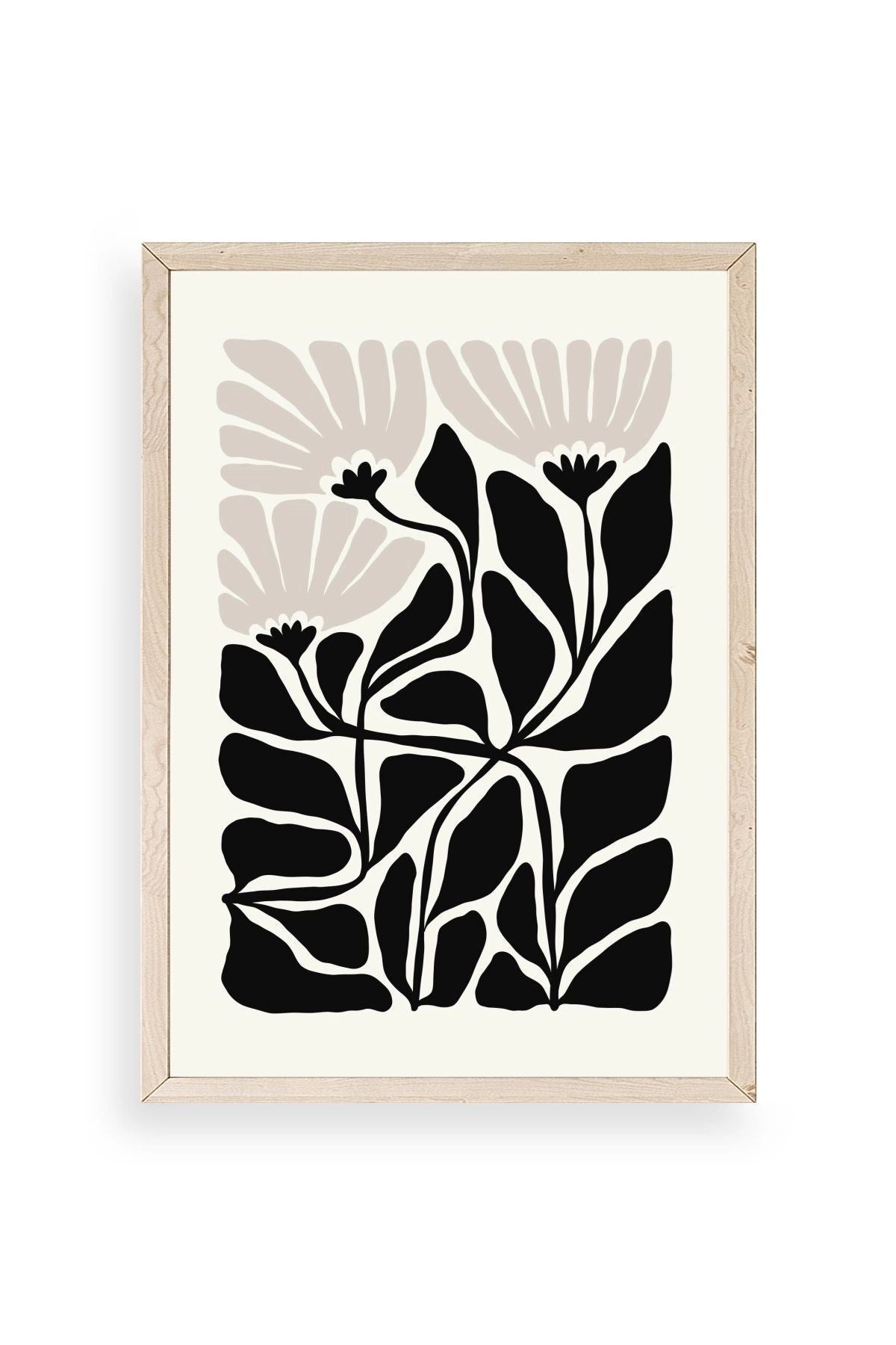 Çiçek Ahşap Çerçeveli Tablo 23 x 30