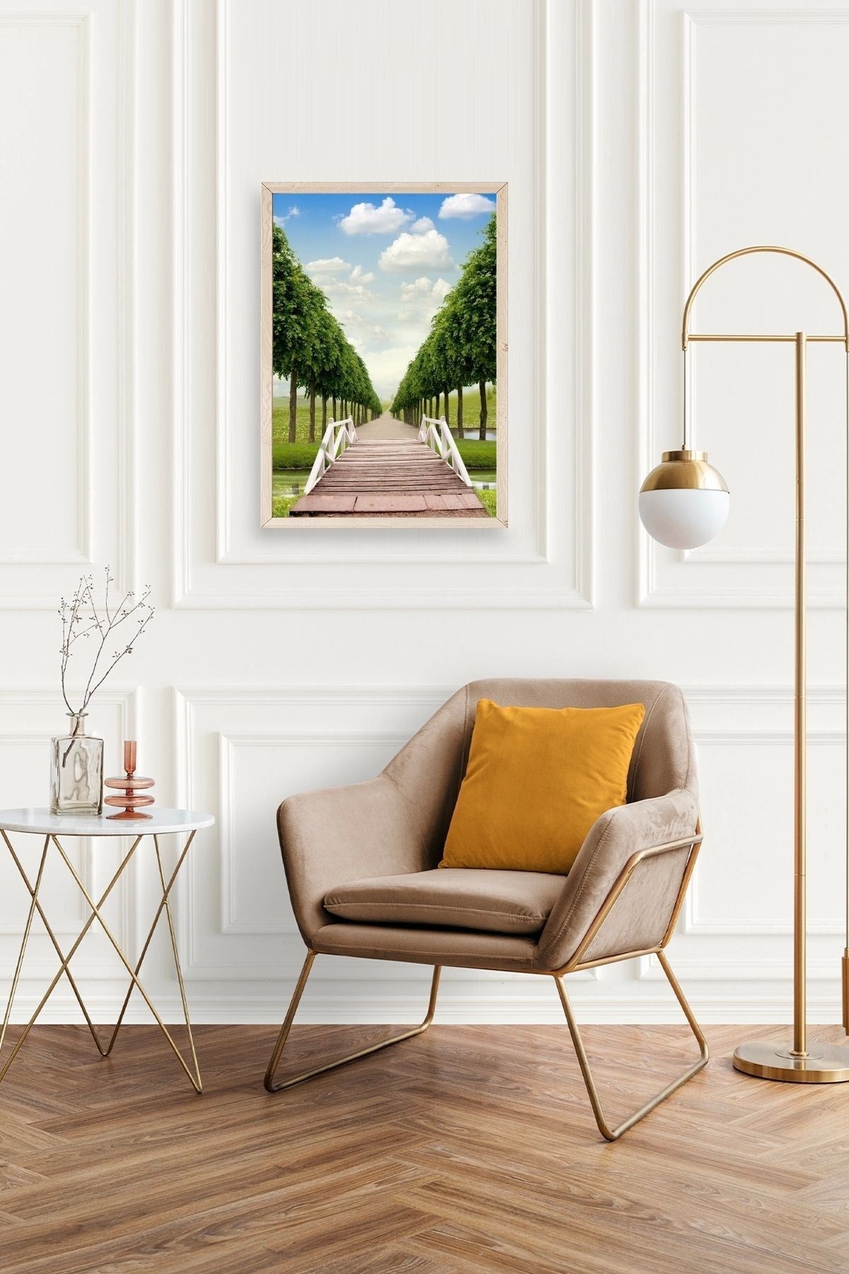 Manzara Ahşap Çerçeveli Tablo 30 x 42