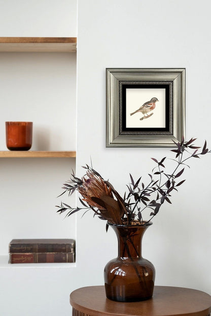 Kuş Çerçeveli Taş Tablo 20 cm