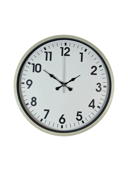 Zentime 36 Cm Krem Dekoratif Duvar Saati