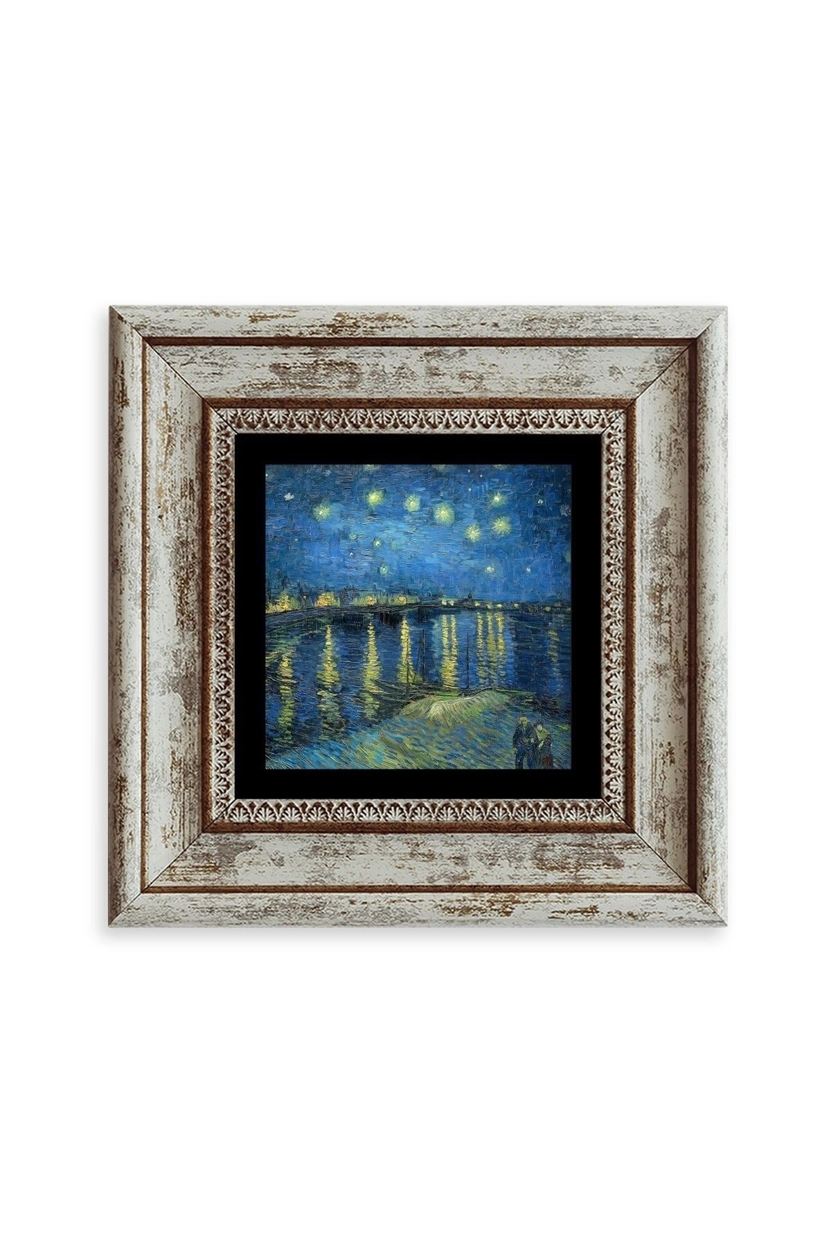 Van Gogh Çerçeveli Taş Tablo 20 cm