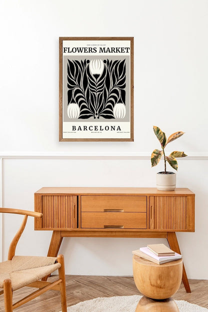 Çiçek Ahşap Çerçeveli Tablo 23 x 30