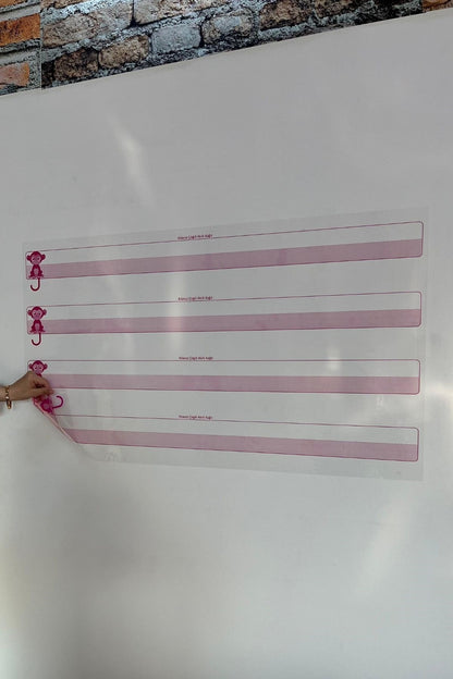 BUFFER® Kılavuz Çizgili Akıllı Kağıt Yazı Tahtası Duvarda İz Bırakmaz Statik Yeni Müfredata Uygun 100x56cm