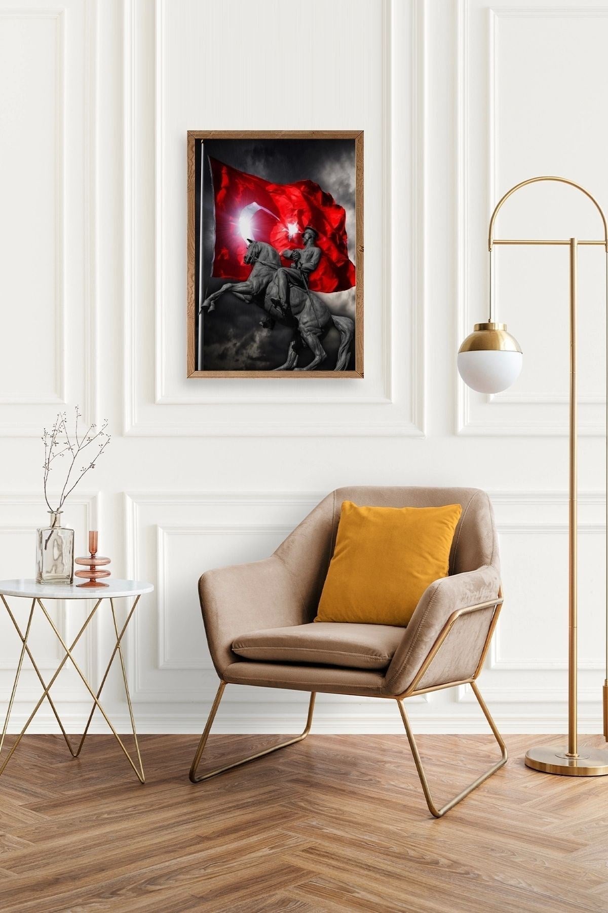 Atatürk Ahşap Çerçeveli Tablo 17 x 23