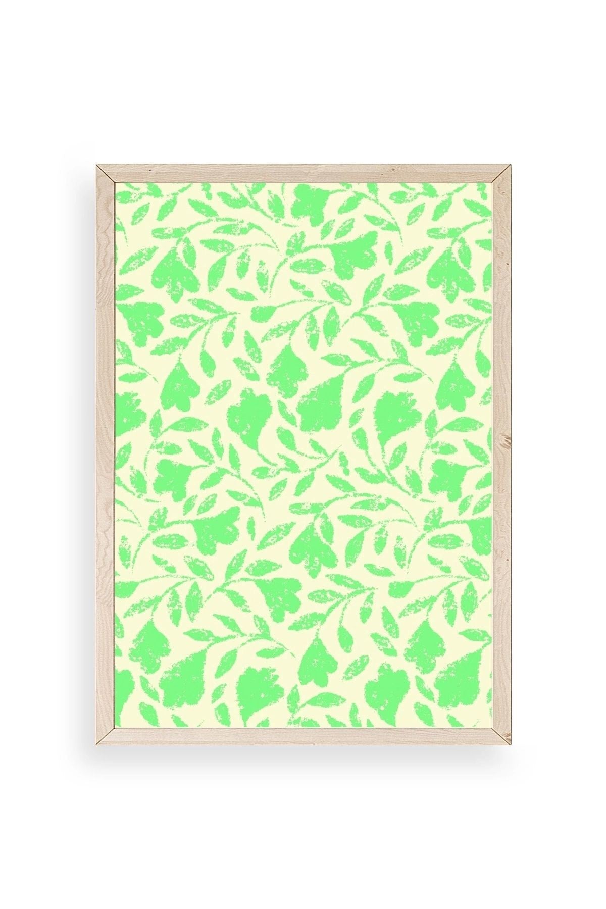 Yapraklar Ahşap Çerçeveli Tablo 17 x 23