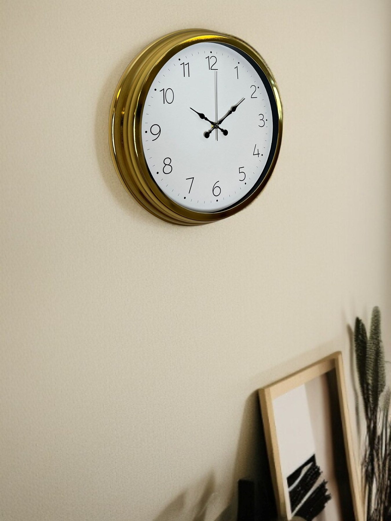 Zentime 40 Cm Gold Lüks Duvar Saati