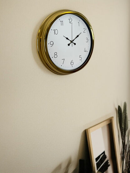 Zentime 40 Cm Gold Lüks Duvar Saati