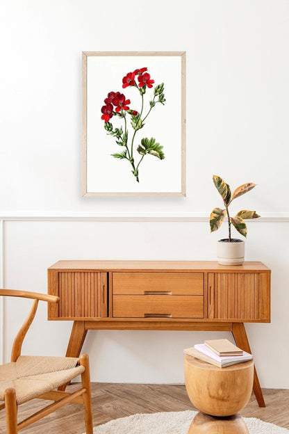 Çiçekler Ahşap Çerçeveli Tablo 50 x 70