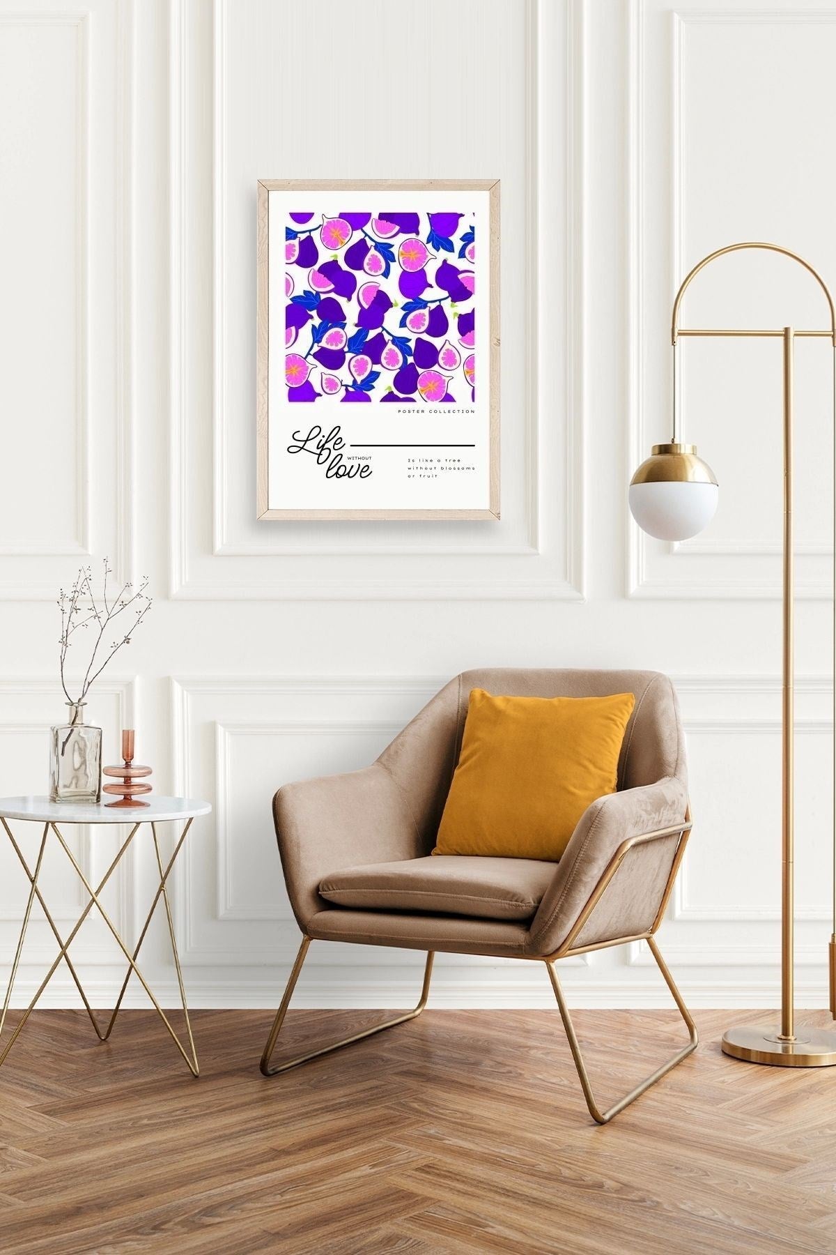 İncir Ahşap Çerçeveli Tablo 50 x 70