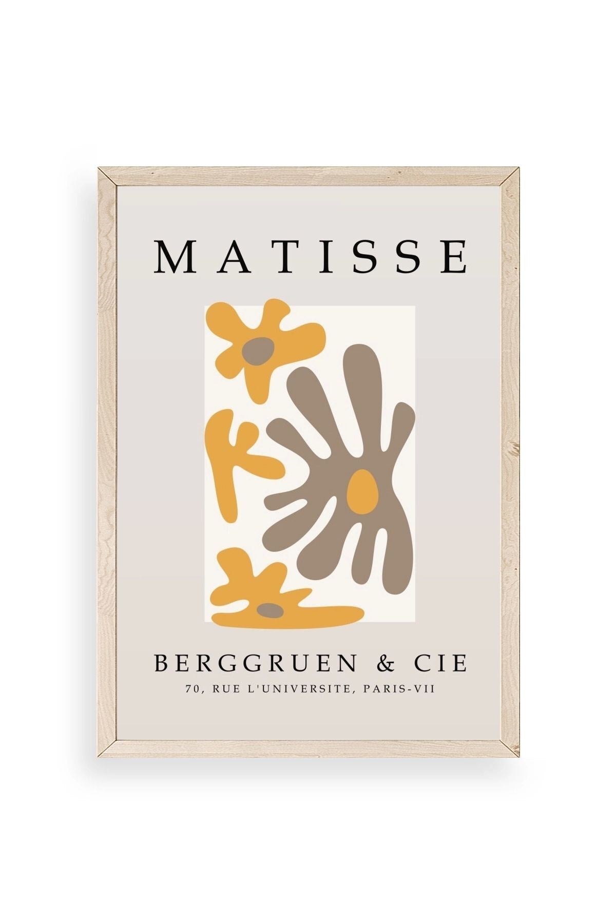 Modern Ahşap Çerçeveli Tablo 17 x 23