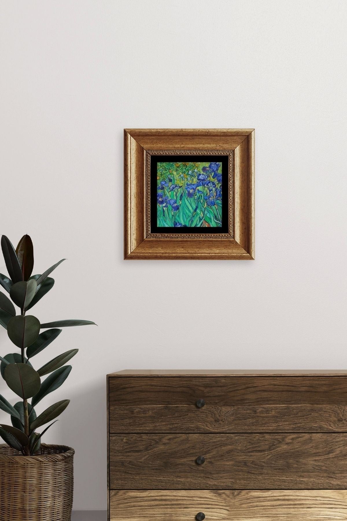 Van Gogh Çerçeveli Taş Tablo 20 cm