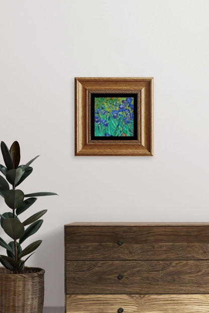 Van Gogh Çerçeveli Taş Tablo 20 cm