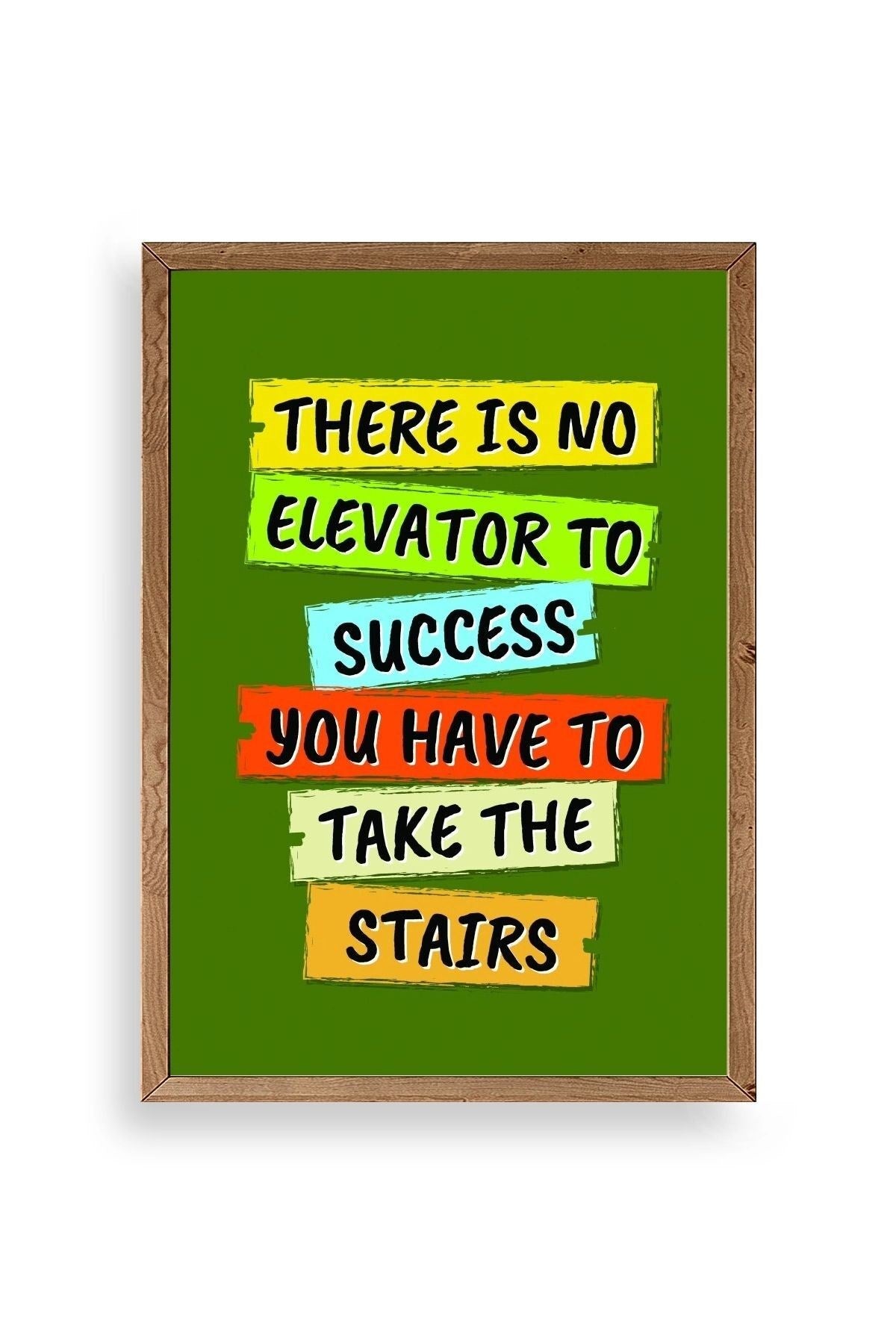 Motto Ahşap Çerçeveli Tablo 50 x 70