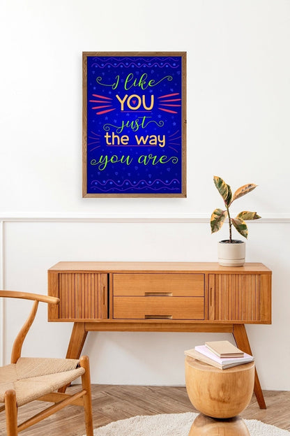 Motto Ahşap Çerçeveli Tablo 30 x 42