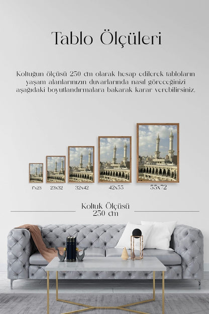 Kabe Camii Ahşap Çerçeveli Tablo 23 x 30