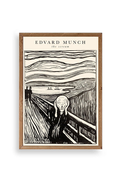 Çığlık Ahşap Çerçeveli Tablo 17 x 23