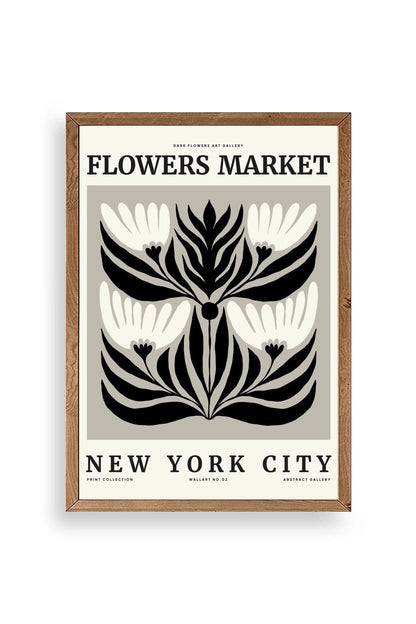 Çiçek Ahşap Çerçeveli Tablo 17 x 23