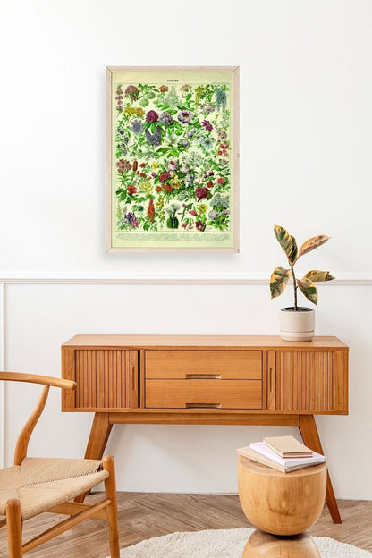 Çiçekler Ahşap Çerçeveli Tablo 17 x 23