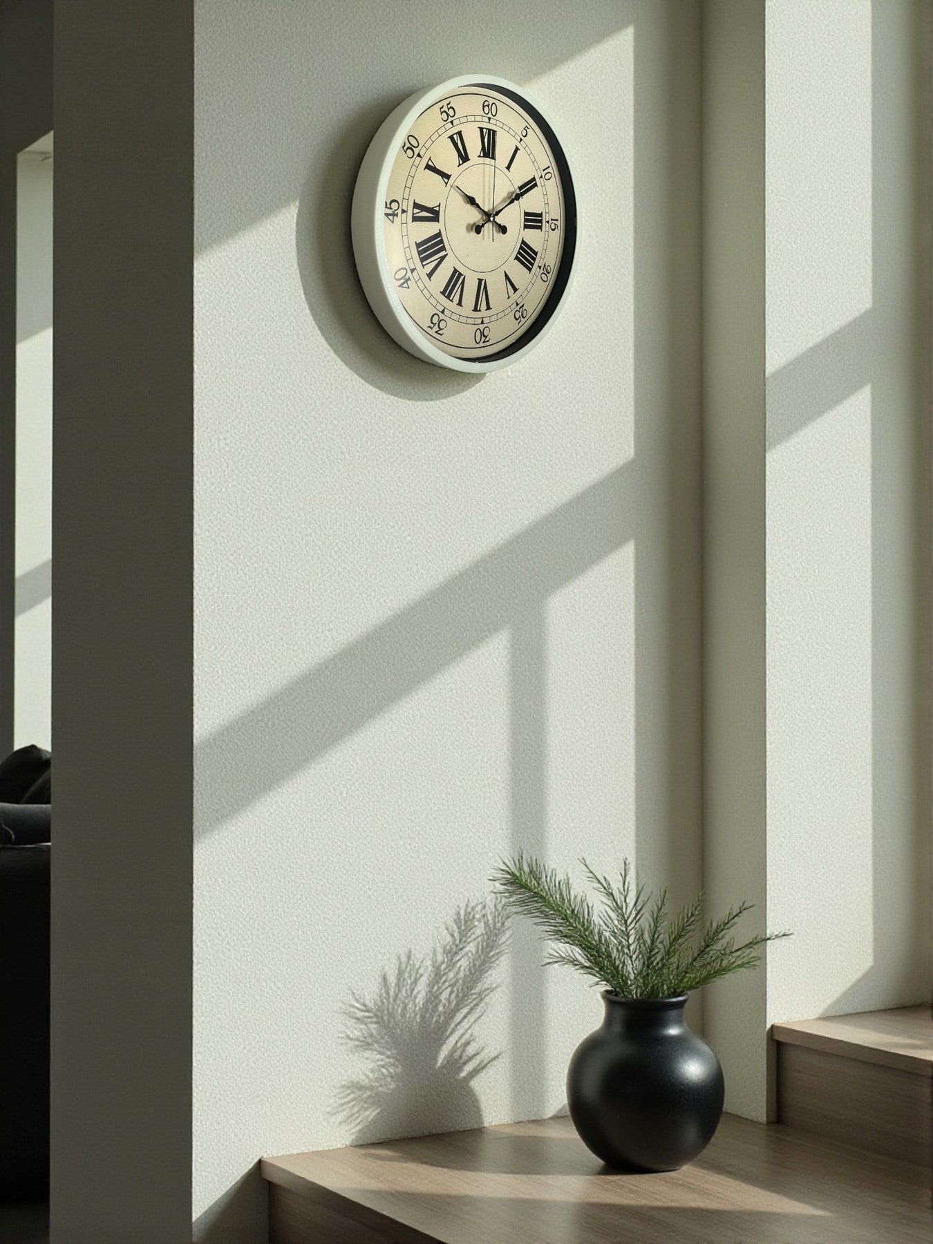 Zentime 36 Cm Sarı Dekoratif Duvar Saati