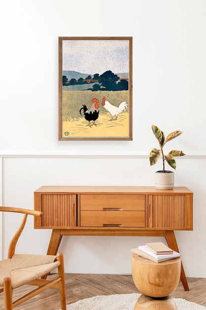 Edward Penfield Ahşap Çerçeveli Tablo 50 x 70