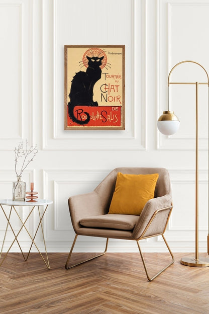 Chat Noir Ahşap Çerçeveli Tablo 50 x 70