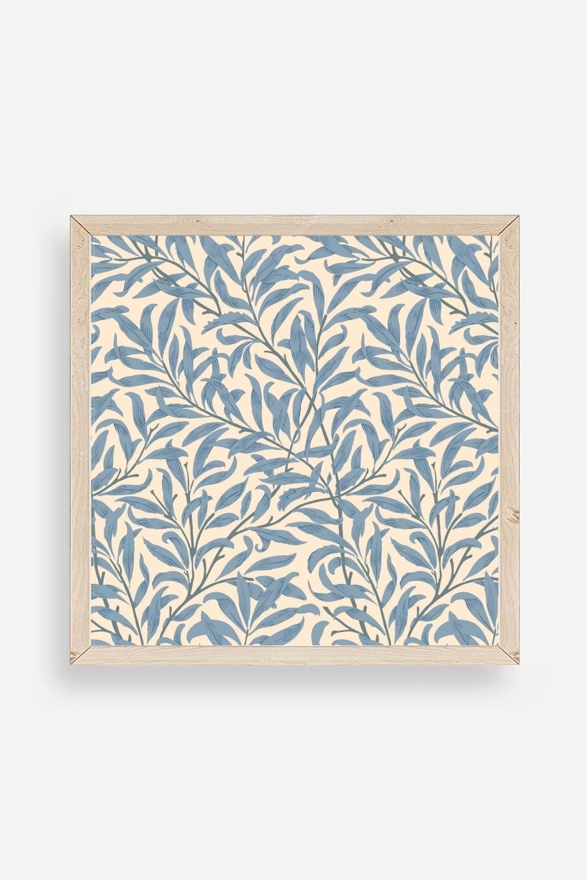 Yapraklar Ahşap Çerçeveli Tablo 50 x 50