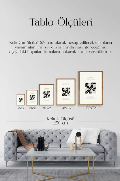 Çiçek Ahşap Çerçeveli Tablo 23 x 30
