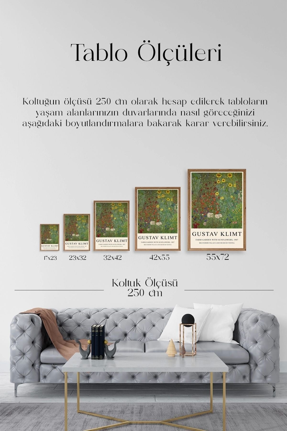 Gustav Klimt Ahşap Çerçeveli Tablo 30 x 42