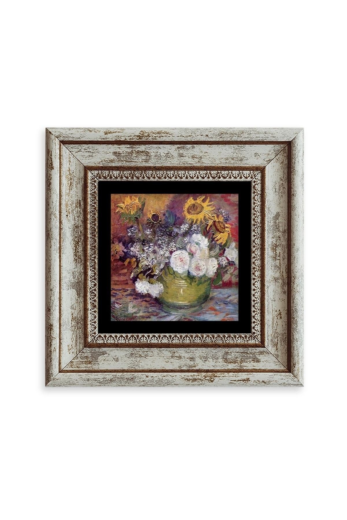 Van Gogh Çerçeveli Taş Tablo 20 cm