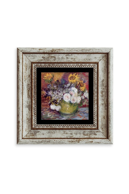 Van Gogh Çerçeveli Taş Tablo 20 cm