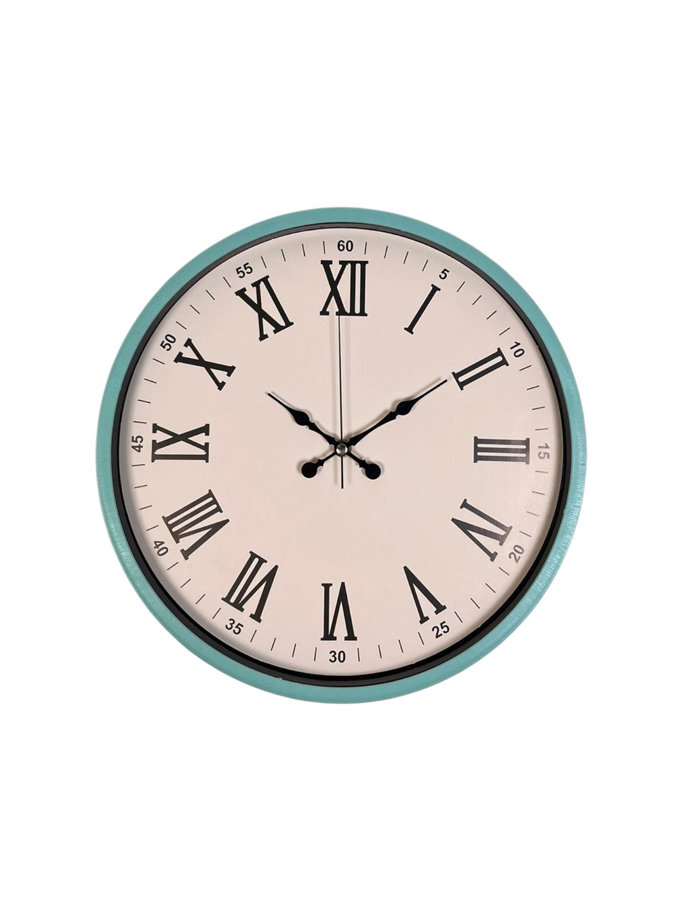 Zentime 36 Cm Turkuaz Dekoratif Duvar Saati