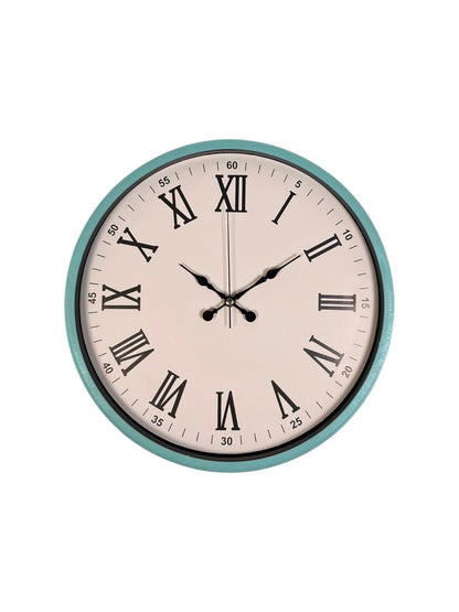 Zentime 36 Cm Turkuaz Dekoratif Duvar Saati