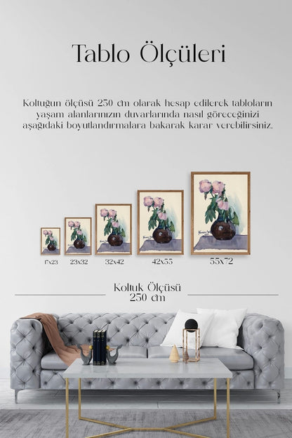 Kövári Ka?marik Ahşap Çerçeveli Tablo 17 x 23