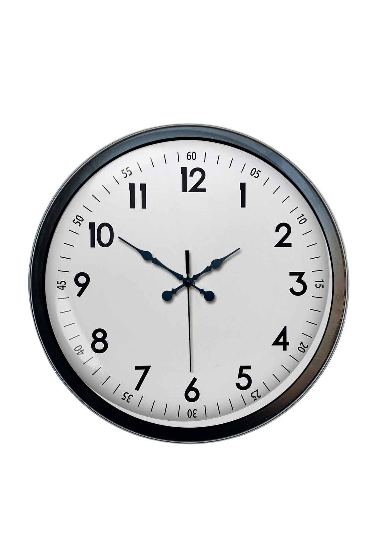 Zentime 40 Cm Siyah Şık Duvar Saati