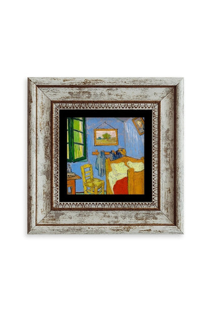 Van Gogh Çerçeveli Taş Tablo 20 cm