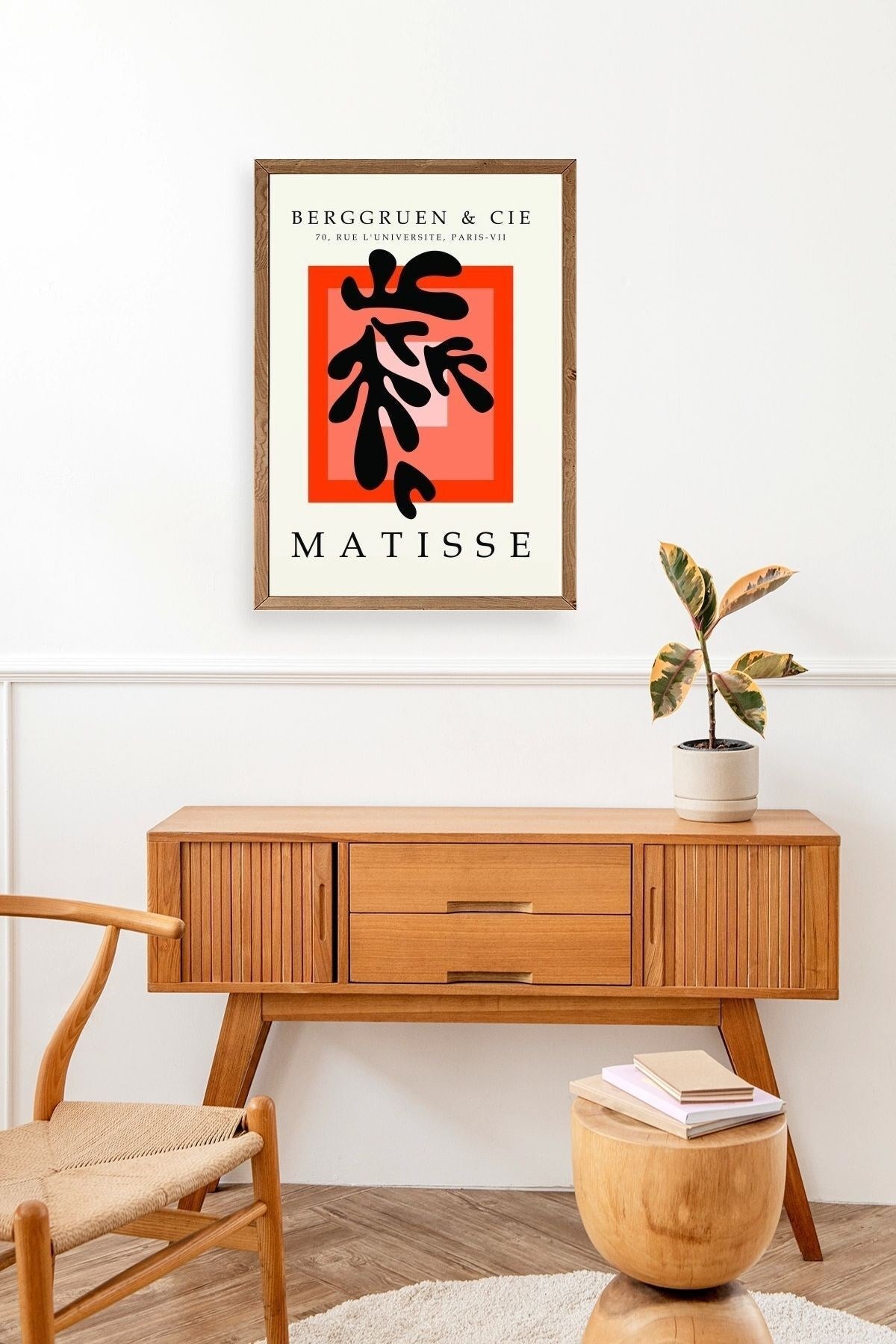 Modern Ahşap Çerçeveli Tablo 50 x 70