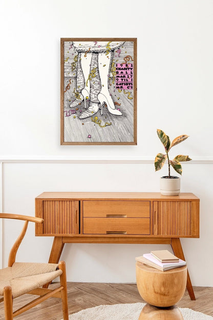 Gastby's Ahşap Çerçeveli Tablo 30 x 42