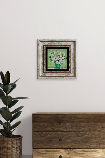 Van Gogh Çerçeveli Taş Tablo 20 cm