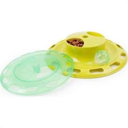 BUFFER® Döner Tablalı Kedi Yemek Yeme Kabı Eğlenceli Kedi Yemek Tabağı